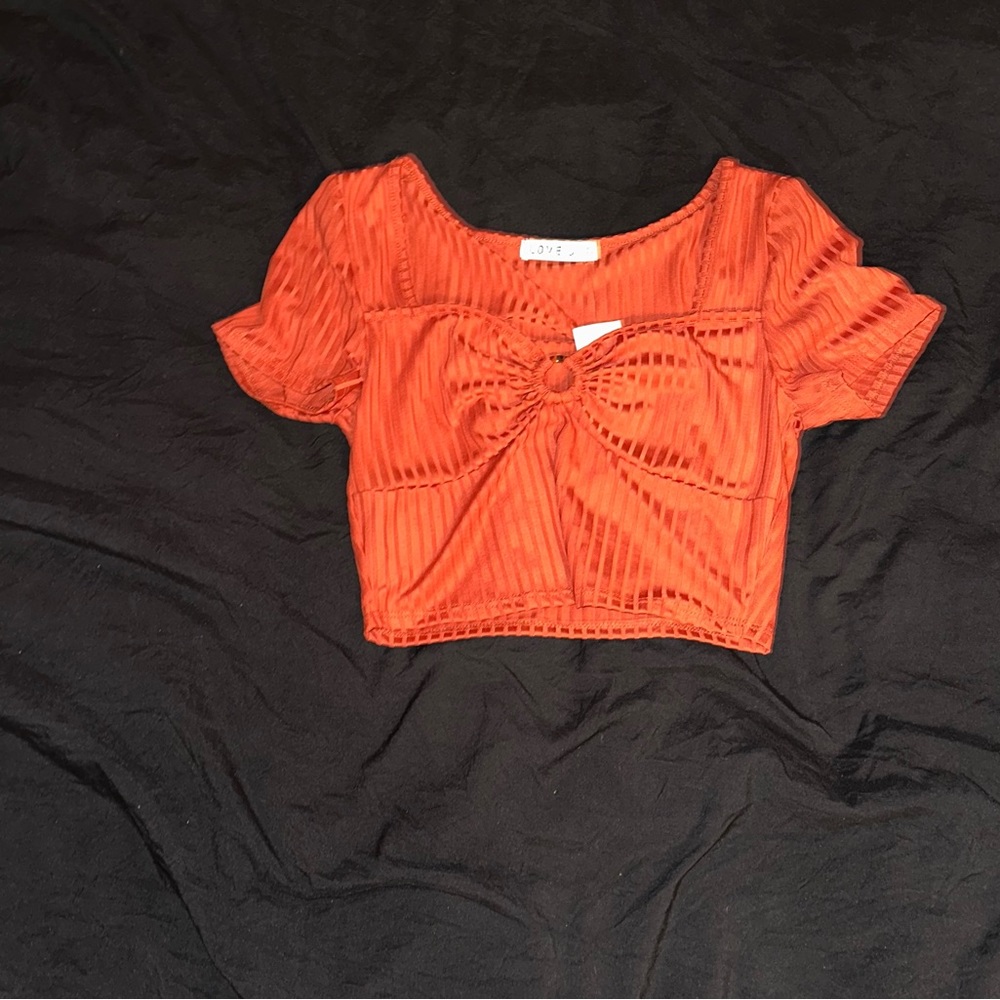 Orange Crop Top